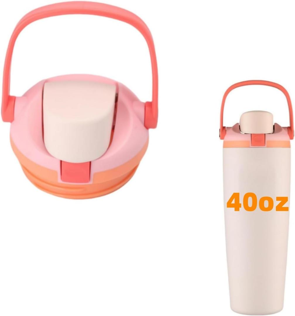 Replacement Lid Compatible with Owala FreeSip Sway 40oz Water Bottle (Pink, For Owala Sway 40oz)
