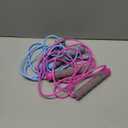 Jump Rope For Kids,Jump Rope Kids,Adjustable Soft Skipping Rope,Toddler Jump Rope With Skin-Friendly Foam Handles For Kids, Boys,Girls,Women, Men,Exercise Activity,Outdoor Fitness (Rose Pink + Blue)
