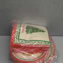 Christmas Party Supplies Kit, Serve 50, Christmas Tree Disposable Dinnerware Includes: Paper Dinner Plates, Dessert Plates, and Napkins, Great for Merry Christmas Party Decorations