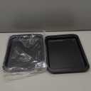 Little Small Baking Sheets Nonstick Set of 2 (9.5inch X 7.1inch) - SS&CC 8 Inch Nonstick Baking Toaster Oven Tray Cookie Sheets, 1 or 2 Person Household