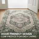 Muddy Mat® Eden 8ft x 10ft Washable Muddy Carpet for Living Room, Bedroom & Dining Room – Modern Soft Low Pile Non Slip Carpet – Pet Friendly Waterproof Foldable Area Rugs for Home