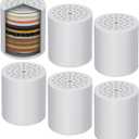 6 Pack Shower Filter Replacement Cartridge, 20 Stage Shower Filter Head for Hard Water, Universally Compatible With Any Similar Design, High Output Hard Water Filter Replacement Cartridge
