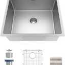 TORVA 22-Inch Undermount Kitchen Sink, Premium 304 Stainless Steel Bar Sink - 10 Inches Deep Basin Single Bowl Sink