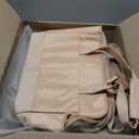 OSKAR&FRIENDS Pet Carrier Tote for Small Dogs & Cats  Vegan Leather Dog Purse with Breathable Mesh, Sherpa Bed & Safety Tether  Fits Pets Up to 20 lbs (Beige)