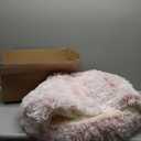 Cozy Cave Dog Bed, Calming Cat Cave Bed with Removable Cover - Machine Washable Plush Nest for Indoor Cats & Small Dogs, Non-Slip Base (Pink A, S)