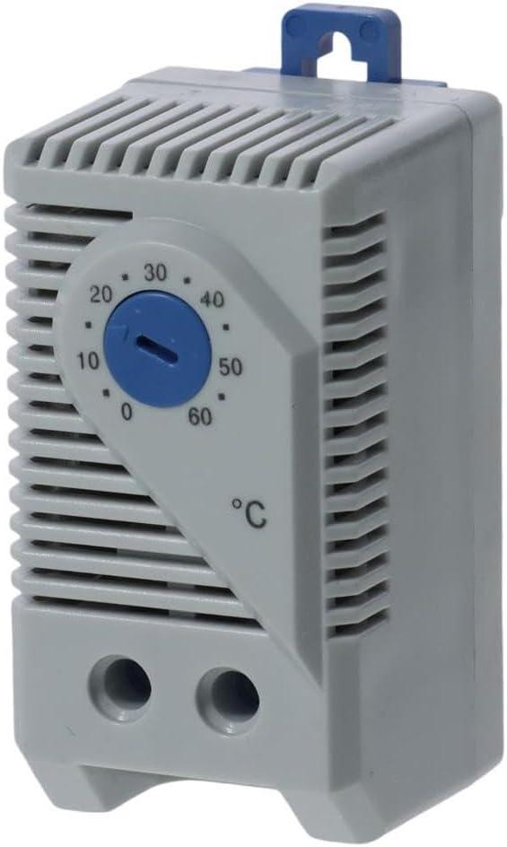 KTS011 Intelligent Temperature Controller, 0-60 Adjustable Normally Open Temperature Switch Mechanical Thermostat