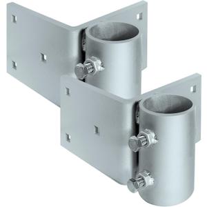 Stationary Dock Heavy Duty Hardware Side Leg Pipe Holder,Floating Dock Brackets Hardware,Dock Pipe Brackets Sleeve Holder for Pipe Pole Post,7/16" Holes for 3/8" Carriage Bolts