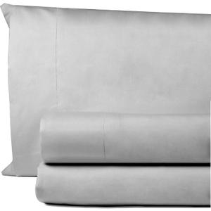 Egyptian Cotton Twin Sheets Set 1000 Thread Count Luxury Hotel Soft and Smooth Silver Grey Twin Size Bed Sheet Set 16" Deep Pocket Sateen Weave Extra Long Staple Cotton Bedding - 3 Piece