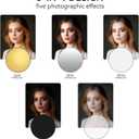 UTEBIT 43"/110cm Photography Reflector with Stand & Clamp, Collapsible Light Reflector with Bag 5 in 1 Multi Disc Translucent/Silver/Gold/White/Black Photography Reflector for Studio&Outdoor Lighting