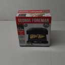 George Foreman 4-Serving Removable Plate Electric Grill and Panini Press, George Tough Non-Stick Coating, Drip Tray Catches Grease, Black