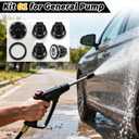 6 Pcs Pressure Washer Pump Check Valve Kit 1 K01 Replacement Valve Washer Bulk Rubber Inter Compatible with General Pump T1011 Ts1011 Ts1511 Ts2021 Ts2011 Ts1021 20 mm Series Pumps Tool