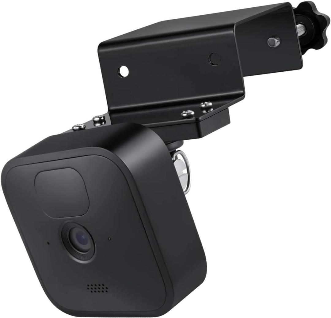 Wasserstein Door Mount Compatible with Arlo HD/Pro/Pro2/Pro3/Pro4/Pro5S/Ultra/Ultra2/Essential, Blink Outdoor/XT2, Ring Stick Up Cam Battery/Spotlight Cam Battery, eufyCam E/2/2C (Black)