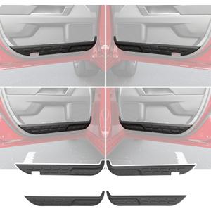4PCS Car Door Anti Kick Pads Sticker Compatible with 2022-2026 Toyota Tundra Car Door Protective Cover Trim Replacement for 2022-2026 Toyota Tundra Accessories