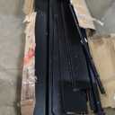 Feonase Floating Bed Frame Queen Size with Led Lights and Charging Station, Wood Queen Bed Frame with Storage Headboard, Heavy Duty Metal Slats, No Box Spring Needed, Easy Assembly, Black