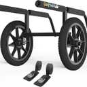 GanFindX Kayak Cart Canoe Trolley Carrier Kayak Accessories Transport Dolly with Solid Foam Wheels Detachable Frame Upright and Crossbar Terrain