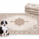 Washable Pee Pads for Dogs, 2 Pack Super Absorbent Reusable Puppy Pads Patterns for Potty Training, Floor, Couch, Bed, and Crate, 54" x 71"