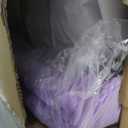 4FT Bean Bag Chairs Teardrop Bean Bag Chair for Adults Beanbag Chair with Memory Foam Filled Machine Washable Cover for Living Room, Bedroom (X-Large, Purple)