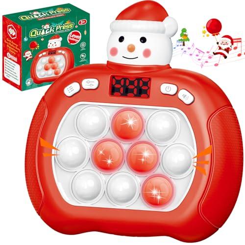 Upgraded Pop Push Game Toy for Kids, Quick Fast Push Pop Puzzle Handheld Game Light up Fidget Toy 8-12, Pop Bubble Sensory Toys Christmas Stocking Stuffers Birthday Gifts for Kids Ages 3-12