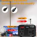 LVYUAN Voltage Transformer Converter 500 Watt Step Up/Down Convert from 110-120 Volt to 220-240 Volt and from 220-240 Volt to 110-120 Volt with US Outlet, Universal Outlet, Circuit Breaker