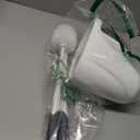 Clorox Toilet Plunger and Bowl Brush Combo with Caddy, 6.75 x 7 x 19.5 in, White/Gray