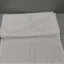 White Heavy Duty Cloth Napkins - 17 x 17 Inch Solid Washable Polyester Dinner Napkins - Set of 8 Napkins