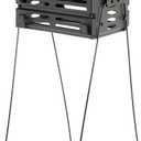 Tourna Ballport Tennis Ball Hopper Holds 80 Balls Durable and Lightweight  Black