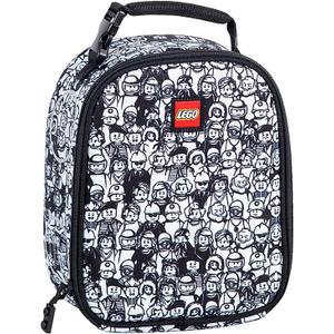 LEGO Kids Heritage Classic Lunch Box, Insulated Soft Reusable Lunch Bag Meal Container for Boys and Girls, Perfect for School or Travel, Meal Tote Keeps Food and Drinks Cold with Buckle, Color Me