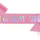 Birthday Girl Sash, Pink, 
Accessories for Women Girls