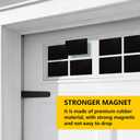 32Pack 2 Car Garage Kits Magnetic Panels Sheets Fake Faux Magnetic Windows Hardware Decorative Decor for Metal Door(Size 6" x 4") All Season Weather Resistantce