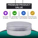 78 Pcs 2 oz Metal Tins With Lids, Salve Tins With Lids, Aluminum 2 oz Tin With Lid for Salve, Lotion Bars, Balms, Spices or Beard Balm