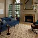 Loloi Chris Loves Julia Rue Collection RUE-01 Wheat/Sage 8'-6" x 11'-6" Area Rug Jute Neutral Floral Living Room Bedroom Rug