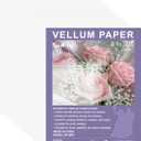 Vellum Paper 8.5 x 11 Translucent Printable, 100 Sheet100gsm/68lb Vellum Tracing Paper, Translucent Vellum Paper for Invitation, Greeting Cards, Tracing Paper Pad for Drawing, Sketching, Writing