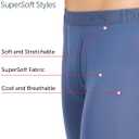 Hanes Men's Underwear, SuperSoft Viscose from Bamboo, 3-Pack, Sexy Men's Underwear, Short or Regular- Leg Boxer Briefs (Medium, Grey/Green/Navy)