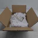 4ft Lighted Artificial White Christmas Tree | Leeheeyee Small Christmas Tree, Not Pre-lit White Tinsel Pine Trees with Lights, Ideal for Home, Office, and Xmas Tree Party Décor