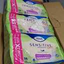 TENA Sensitive Care Maximum Absorbency Incontinence/Bladder Control Pad for Women, Regular Length, 56 Count 3pack