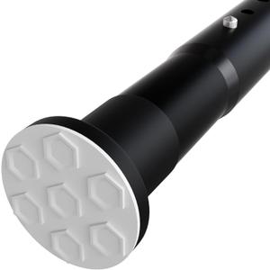 Oxdigi Tension Curtain Rods Adjustable Shower Curtain Rod Spring Tension 142.1-160 Inches, Curtain Rods No Drilling No Rust Antislip Heavy Duty for Bathroom, Window, Closet, Room Divider, Matte Black