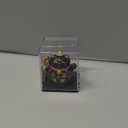 Cyrank Lucky Beckoning Cat, Japanese Maneki Neko Lucky Cat Waving Arm Cute Chinese Cat Small Solar Waving Cat for Home Car Decoration(Gold)