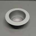 Juno Lighting 17HZ-WH 4-Inch Aluminum Recessed Trim, Haze with White Trim