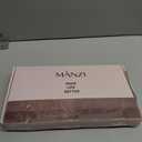 MANZI Women's Polka Dots Fleece Lined Faux Sheer Black Warm Tights Patterned Fake Translucent Winter Thick Thermal Stockings