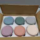 NETANY 6-pack 8oz Glass jars with Airtight Lids, Overnight Oats Containers with Lids, Wide mouth Mason Salad jars, Glass Food Storage Containers for Snacks Yogurt Spice Sugar