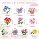 Demissle 50 Sets Flowers Car Air Freshener Wedding Party Souvenirs Favors for Guests Envelope with Window Thank You Tag for Bridal Baby Shower Favor Bulk Auto Drawer Closet Office Home