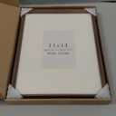 11x14 Picture Frame for Wall, 11 x 14 Photo Frames - Made of Solid Oak Wood & Tempered Real Glass, Rustic Wood 11 by 14 Frames for Home Decor, 11x14 Frame Matted to 8x10, Walnut Color, 1 Pack