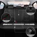 TTX LIGHTING Seat Covers Fit for Nissan Rogue 2009-2026 Seat Covers Full Set Car Seat Covers Faux Leather Breathable Waterproof Car Seat Protector (5 Seats, Black)