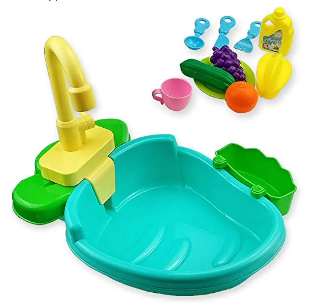 Automatic Parrot Bathtub Multipurpose Fun Pretend Play Bird Shower Tub with Faucet for Pet Birds Parrots Bird Supplies, (Orange)