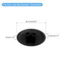 uxcell 40PCS Screw Cap Covers, 17mm Waterproof Plastic Screw Decorative Caps for Phillips Cam Lock Nuts Self-Tapping Screws, Black
