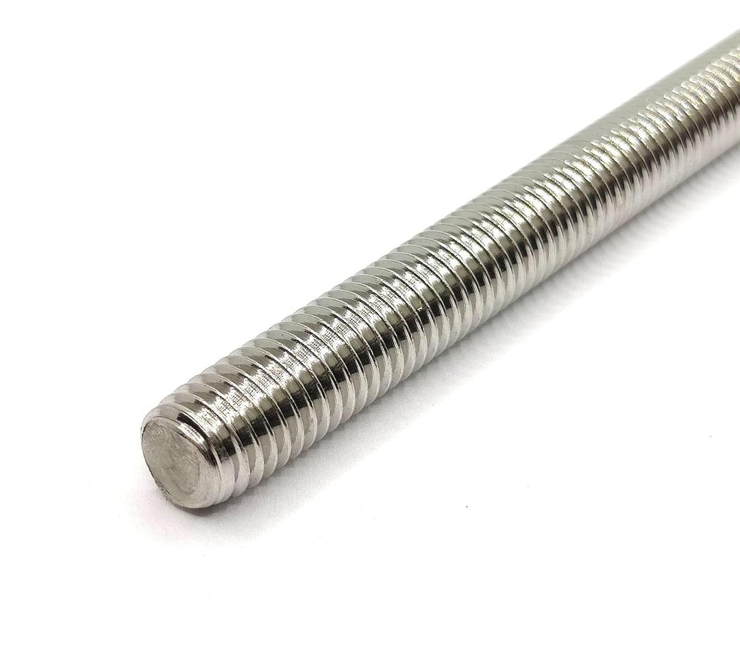 Fully Threaded Rod Stud M10x90mm Thread Pitch 1.5mm 304 Stainless Steel Bar Studs Rods for Anchor Bolts, Clamps, Hangers, U-Bolts, 2 Pcs