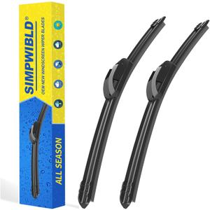 2 Factory Wiper Blades Replacement For 2009-2020-Honda-Fit/2011-2016-Hyundai-Elantra/2013-2014-Hyundai-Elantra Coupe Original Equipment Windshield Wiper Blades Set 28"+14" (Set of 2) U/J HOOK
