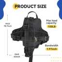 Luggage Backpack Conversion System Luggage Connector Straps Cross Shaped External Frame Backpack with Handle, Quick-Release Lock, Backrest Backpack Luggage Strap for Suitcase, Trolley, Handbag