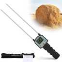 TK100H Hay Moisture Tester, Portable Accurate Hay Moisture Meter, Hay Moisture Tester Probe with Backlit Large Screen, Hay Tester Probe for Froage, Alfalfa Orchard Grass, Bales