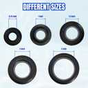 1 Inch Flexible Uniseal Tank Adapter Bulkhead Fittings for PVC Hard Pipe, Flexible Pipe-to-Tank Seal for Water Tanks, Rain Barrels and Hydroponics (1inch-5pc)
